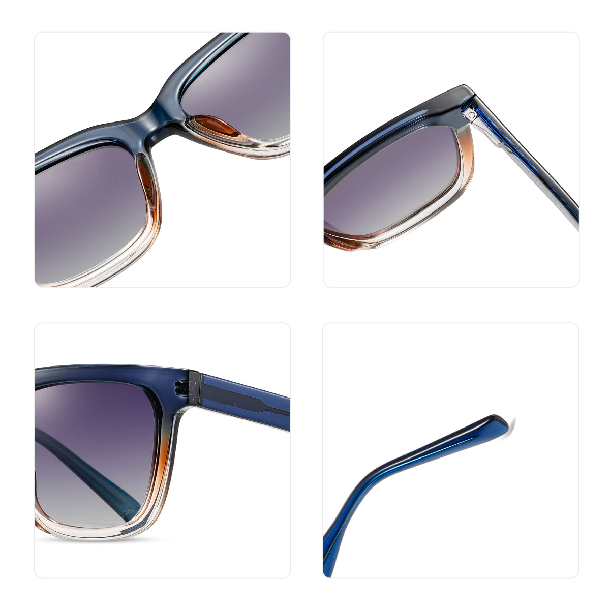 Polaroid Square Sunglasses - Men’s & Women's Fashion/Classic
