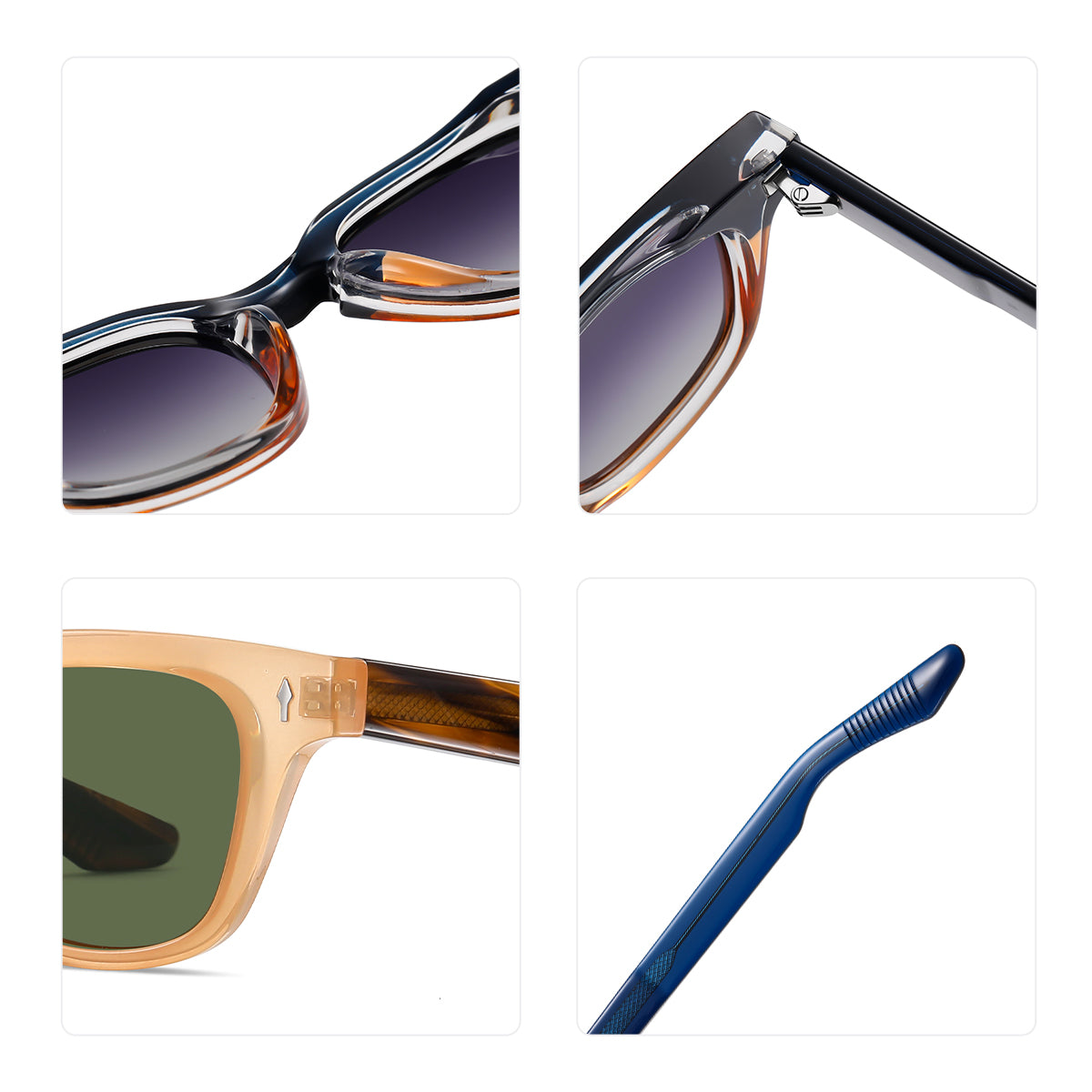 S31110 Polaroid Oval Sunglasses - Unisex Fashion/Classic