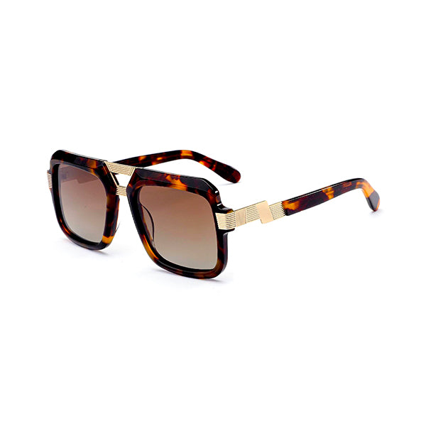 Vittorio MB1301S Square Sunglasses - Unisex Double Bridge Acetate Frames