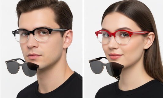 Clip-on eyeglasses frame