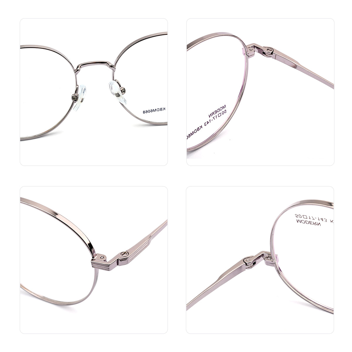 Eyeglasses frame black/silver