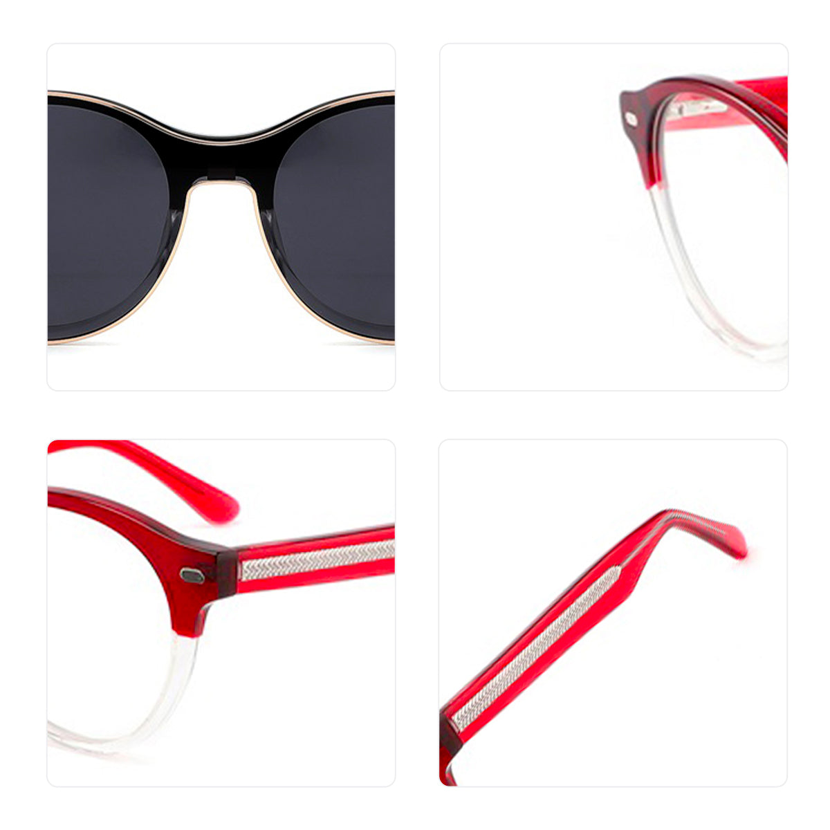 Clip-on eyeglasses frame