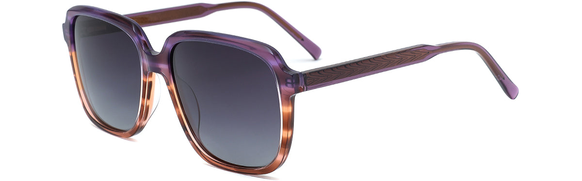 Vittorio GB1011 Oval Sunglasses - Acetate Frame