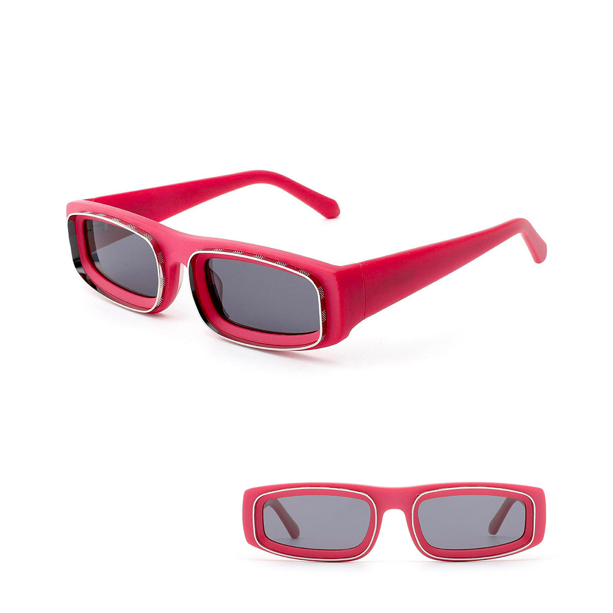 Vittorio MB1493S Square Sunglasses - Bold Acetate Frame