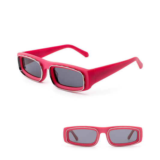 Vittorio MB1493S Square Sunglasses - Bold Acetate Frame