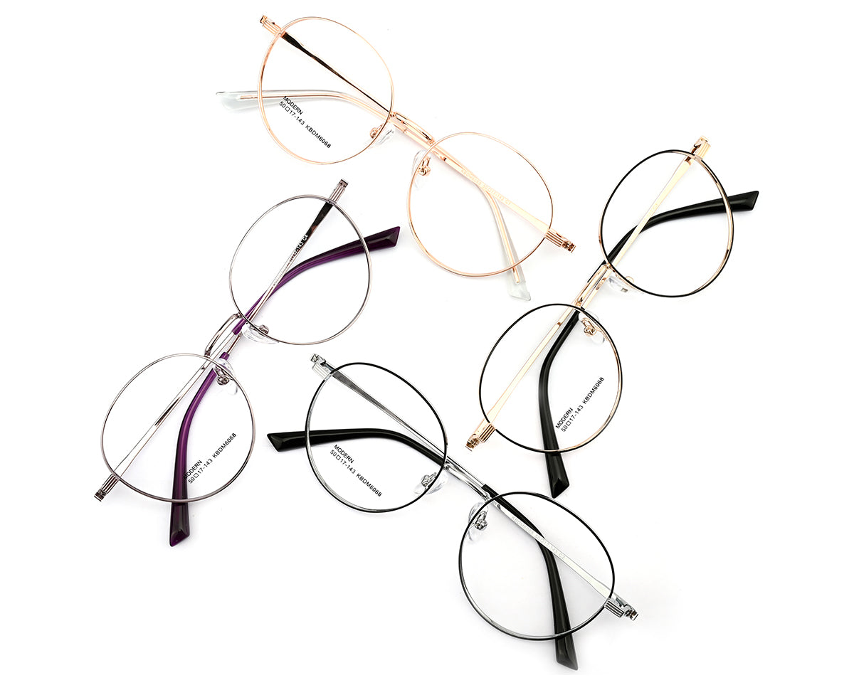 Eyeglasses frame black/silver