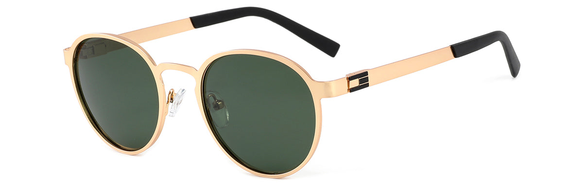 Vittorio 6246 Round Metal Sunglasses - Unisex