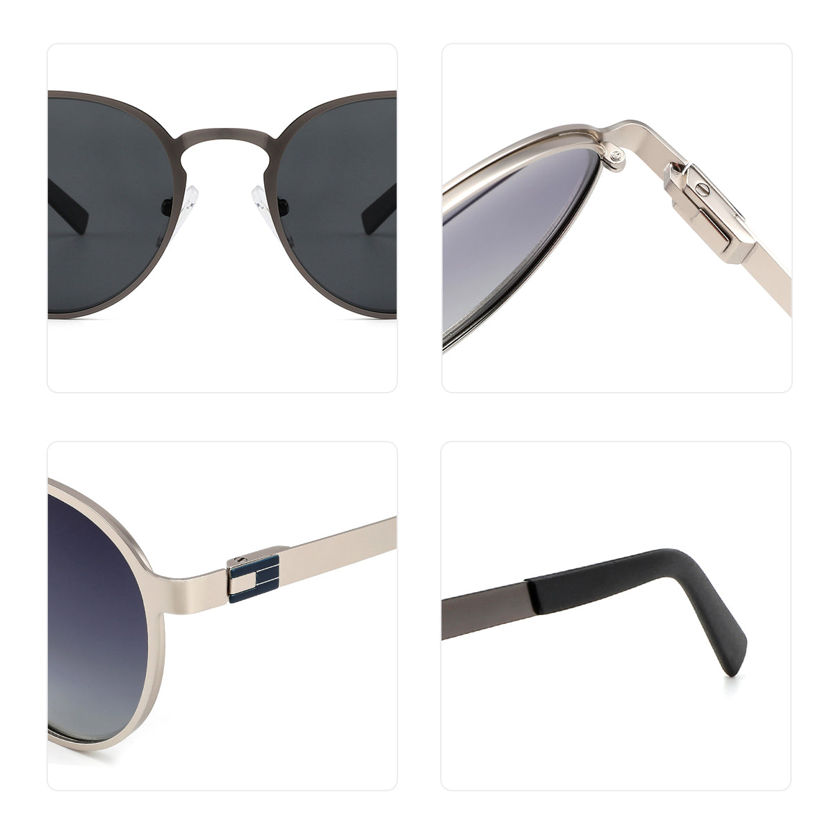 Vittorio 6246 Round Metal Sunglasses - Unisex