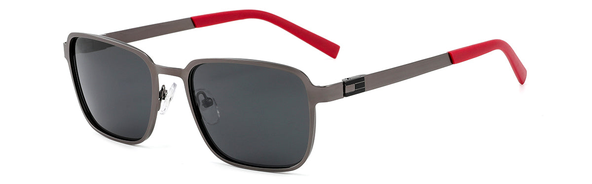 Model 6245 Polaroid Square Sunglasses - Unisex Metal Frame