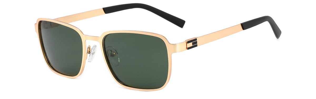 Model 6245 Polaroid Square Sunglasses - Unisex Metal Frame