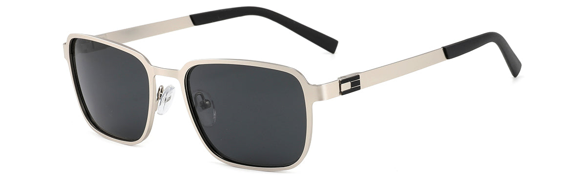 Model 6245 Polaroid Square Sunglasses - Unisex Metal Frame