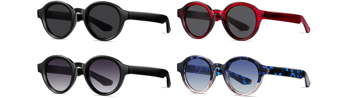 Round Sunglasses - Full Frame TR Acetate