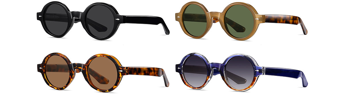 Round Sunglasses - Full Frame TR Acetate