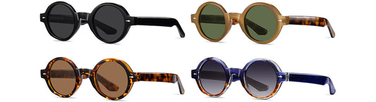 Round Sunglasses - Full Frame TR Acetate
