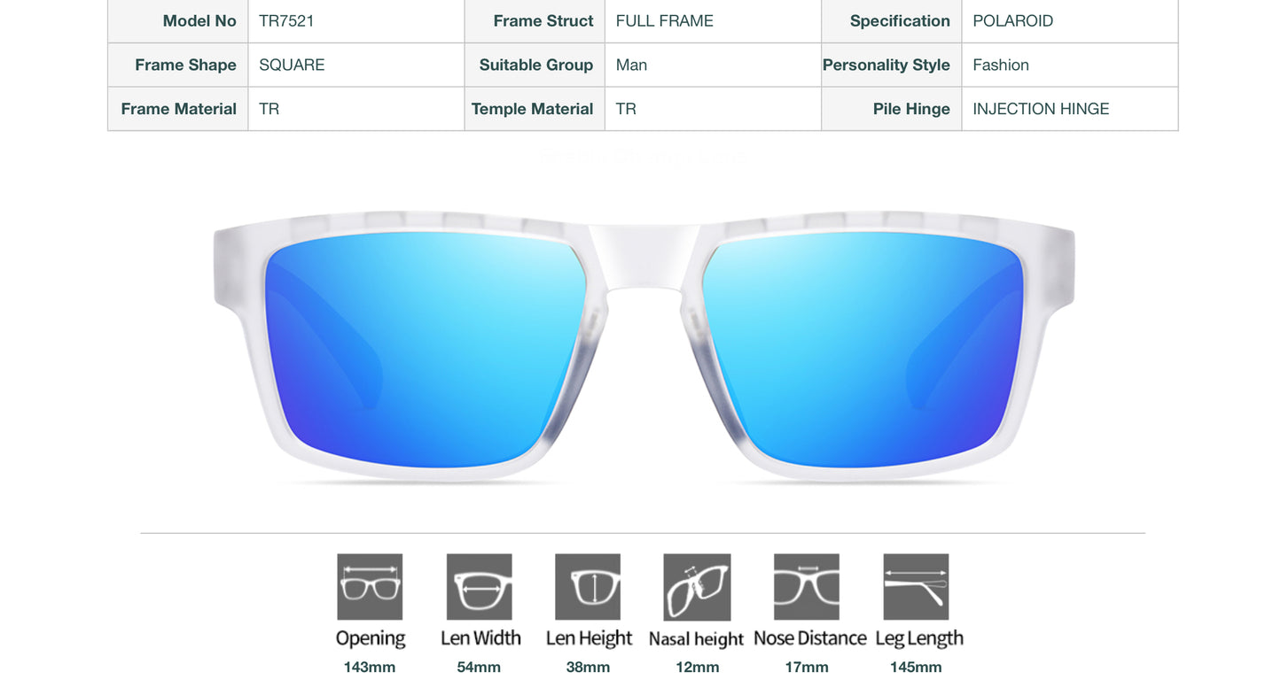 Polaroid TR7521 Square Sunglasses