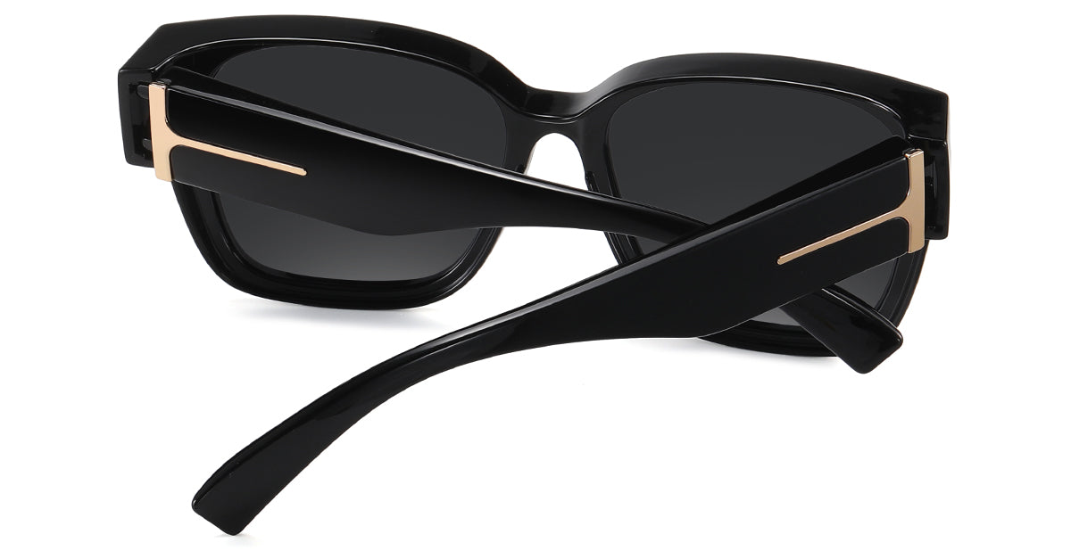 Oversized Oval Sunglasses - Vittorio Classic Cover Design