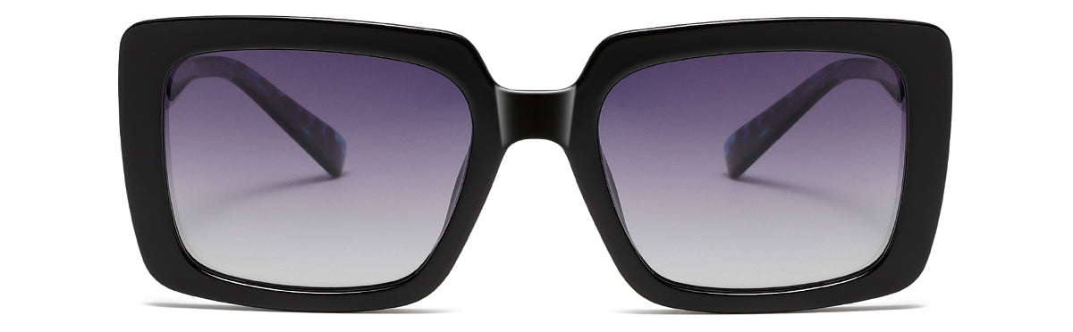 Model S26129 Polaroid Square Sunglasses - Fashion Classic with Acetate Temples