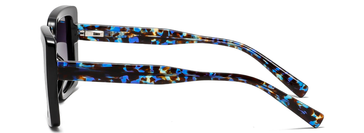 Model S26129 Polaroid Square Sunglasses - Fashion Classic with Acetate Temples