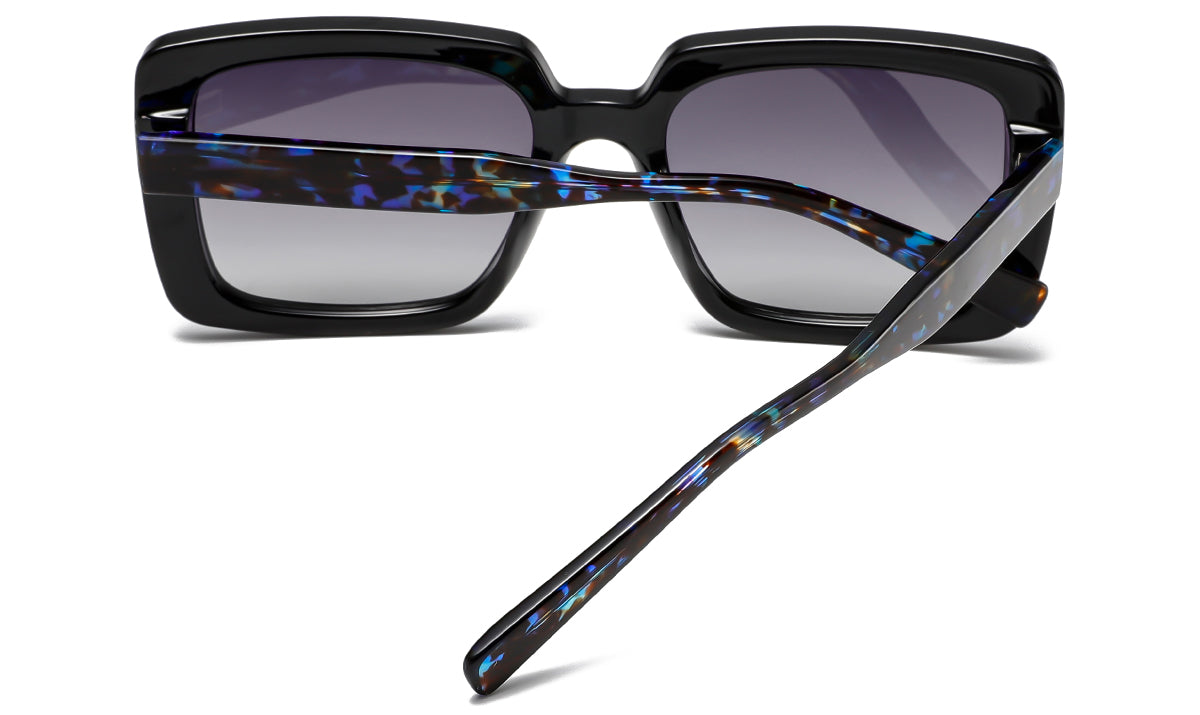 Model S26129 Polaroid Square Sunglasses - Fashion Classic with Acetate Temples