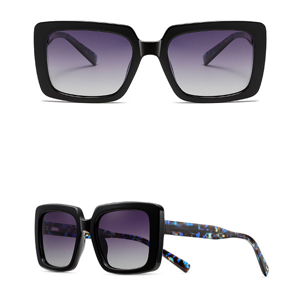 Model S26129 Polaroid Square Sunglasses - Fashion Classic with Acetate Temples