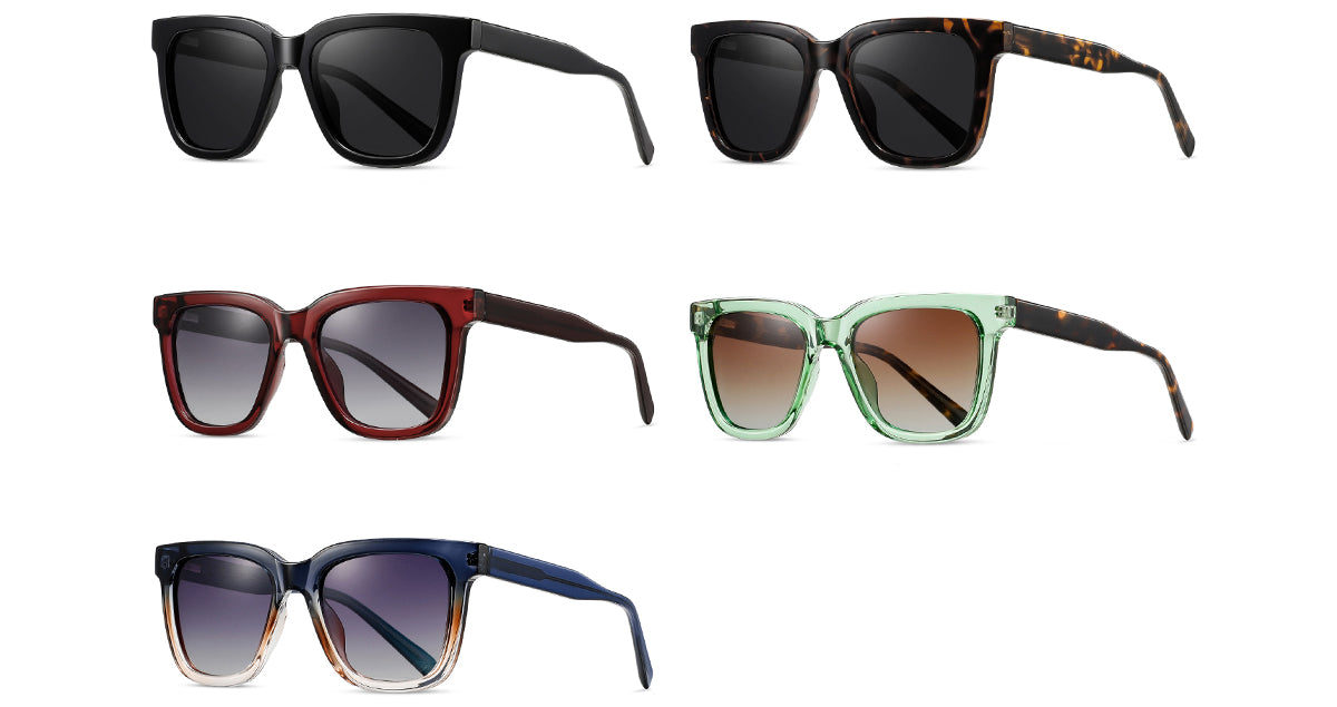 Polaroid Square Sunglasses - Men’s & Women's Fashion/Classic