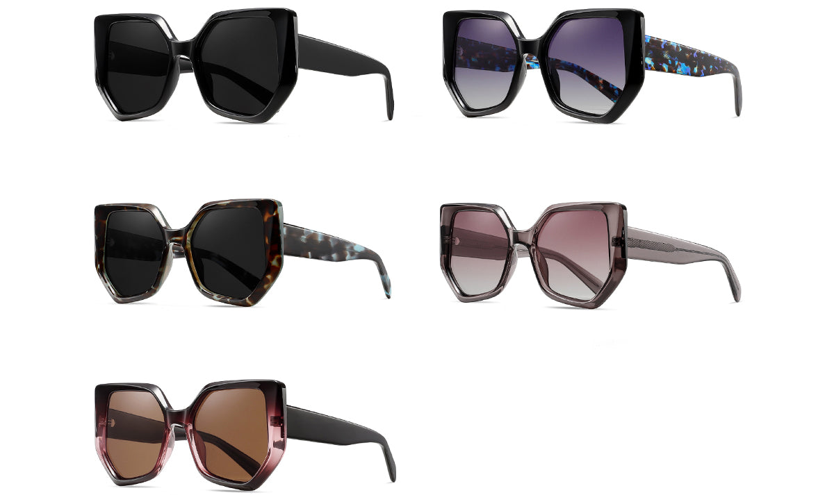 Vittorio Polygon Sunglasses - Women's Fashion Eyewear