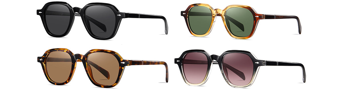 Polygon Polaroid Sunglasses - Vittorio