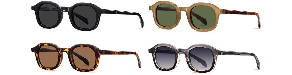 Oval Polaroid Sunglasses - Vittorio