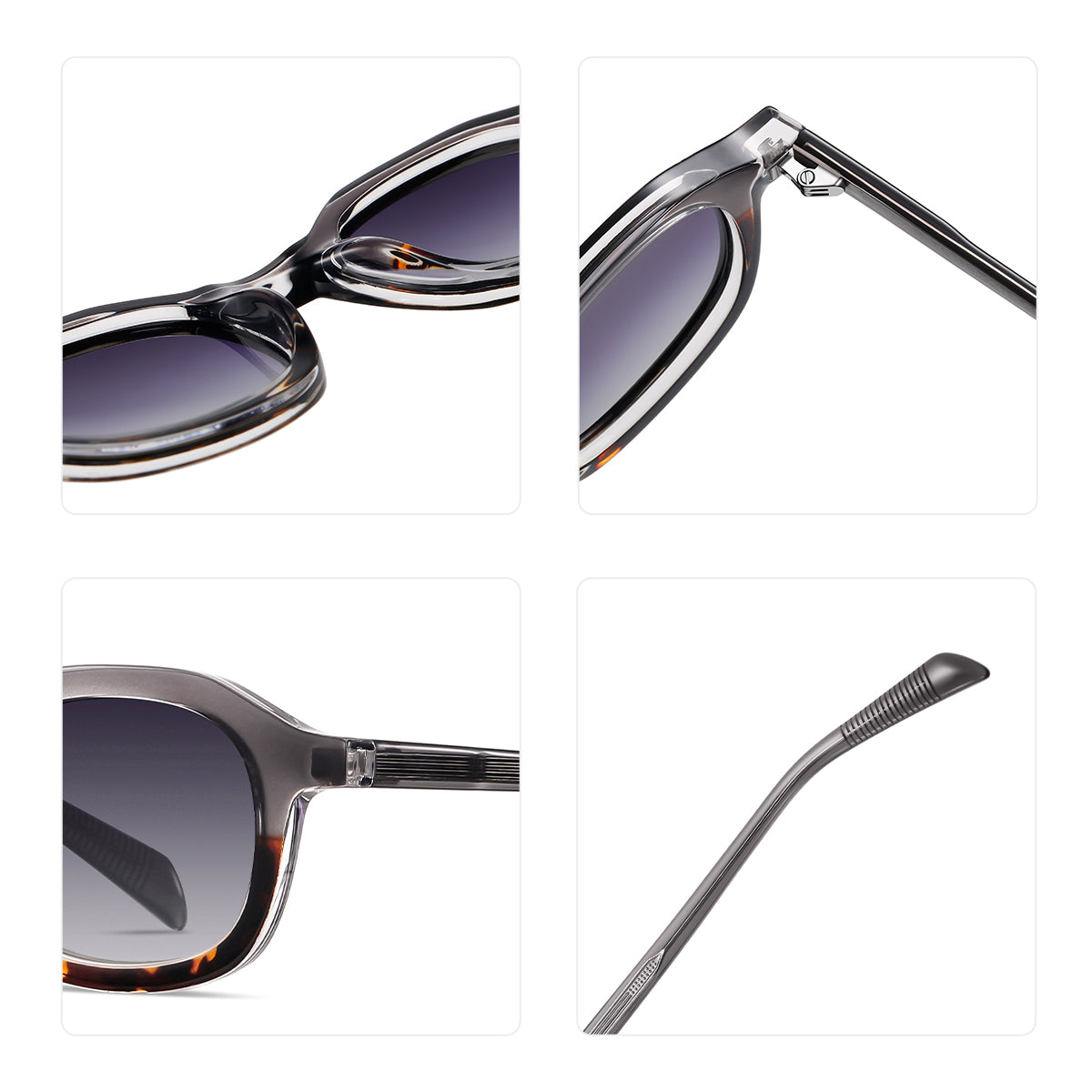 Oval Polaroid Sunglasses - Vittorio