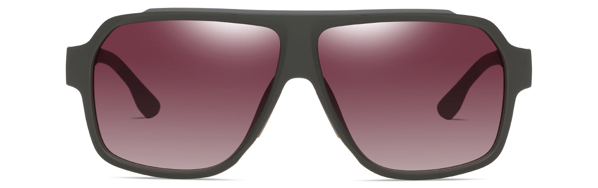 Square Aviator Polaroid Sunglasses - Vittorio