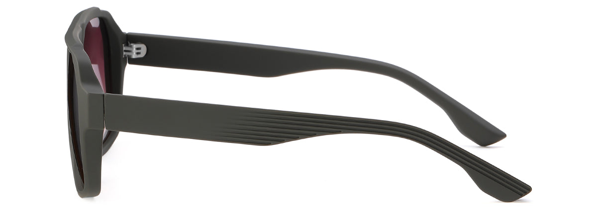 Square Aviator Polaroid Sunglasses - Vittorio