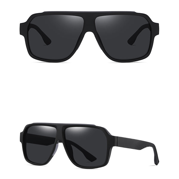 Square Aviator Polaroid Sunglasses - Vittorio