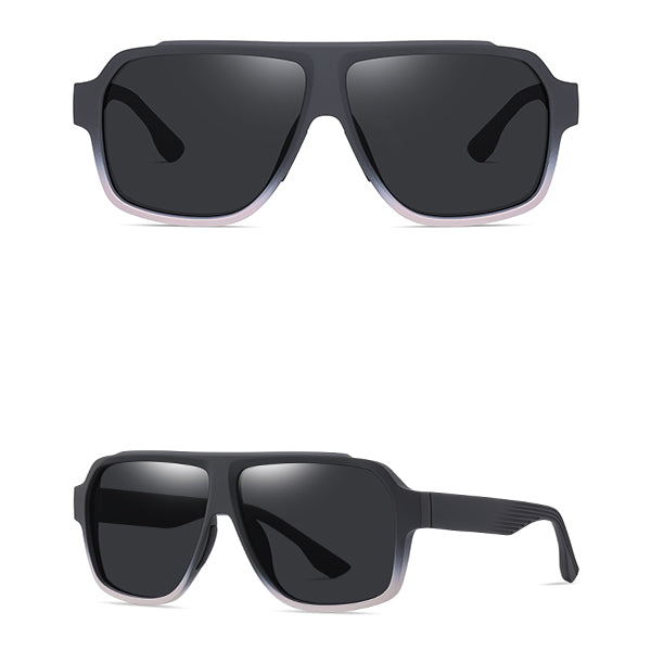Square Aviator Polaroid Sunglasses - Vittorio
