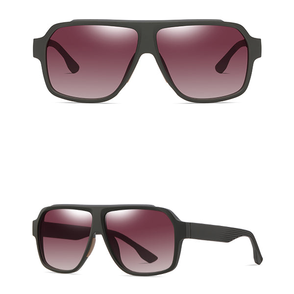 Square Aviator Polaroid Sunglasses - Vittorio