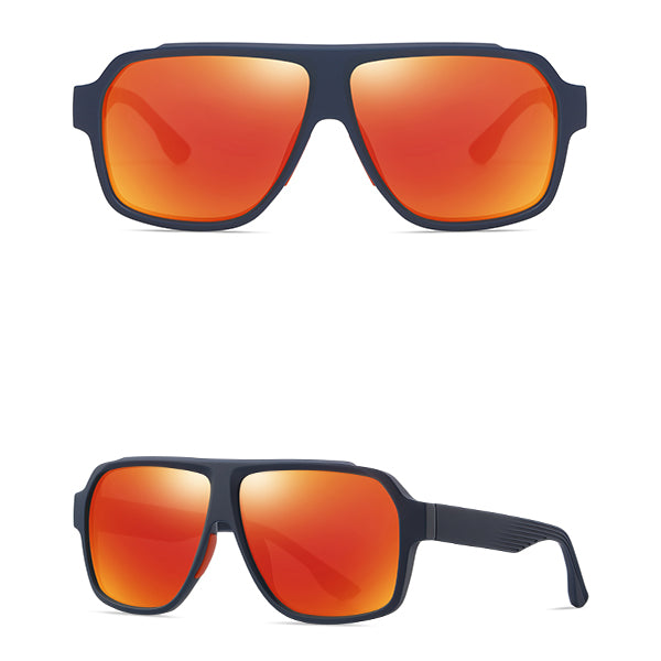 Square Aviator Polaroid Sunglasses - Vittorio