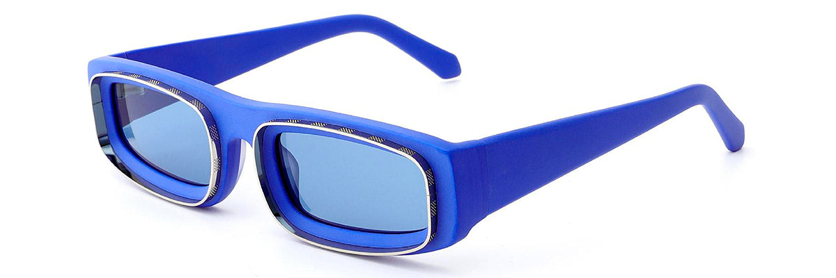 Vittorio MB1493S Square Sunglasses - Bold Acetate Frame