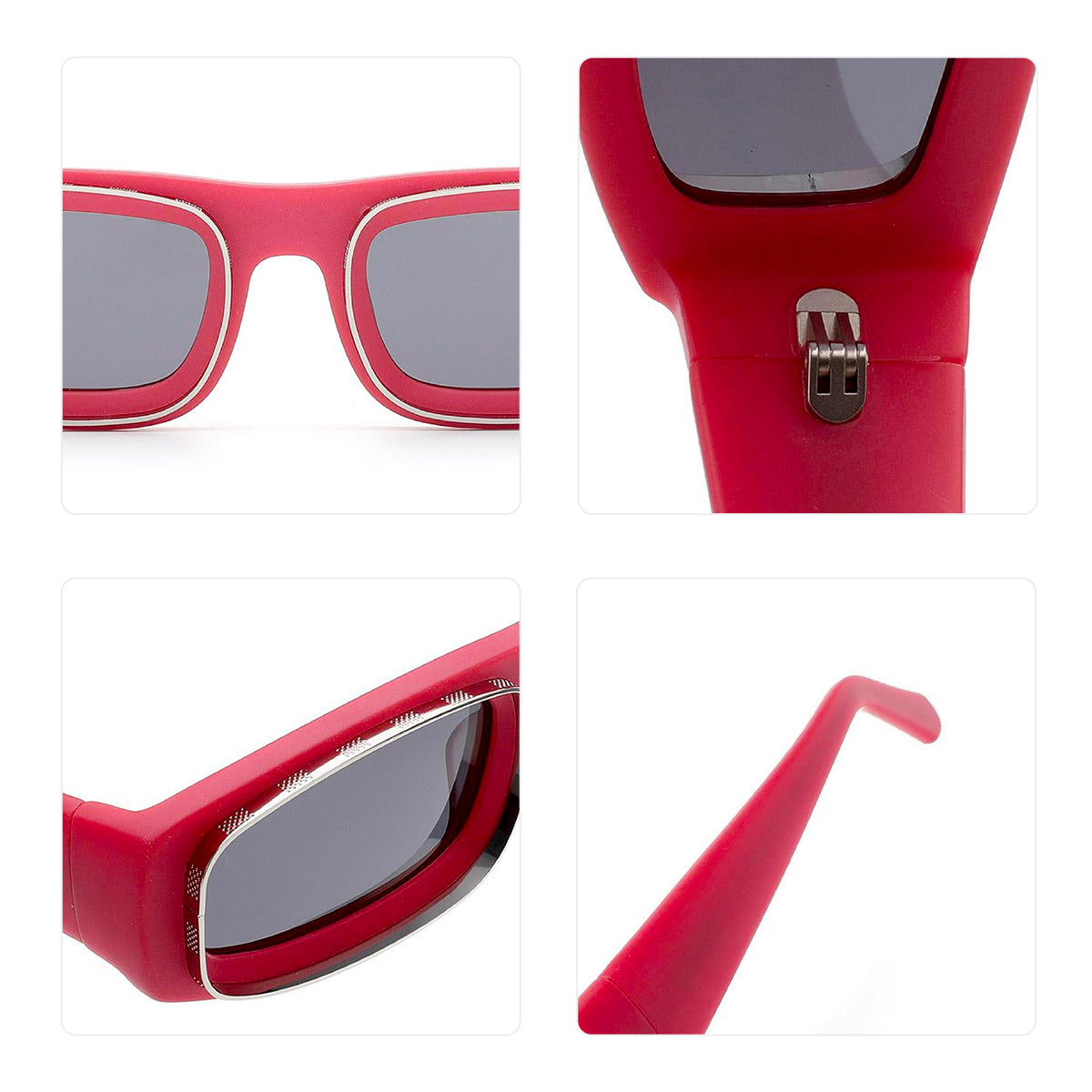 Vittorio MB1493S Square Sunglasses - Bold Acetate Frame