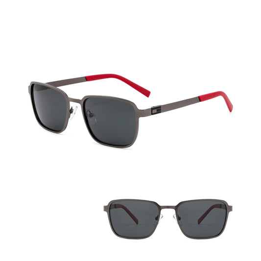 Model 6245 Polaroid Square Sunglasses - Unisex Metal Frame