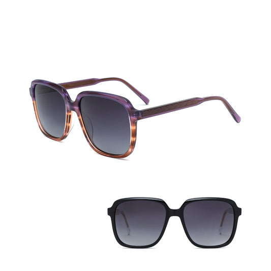 Vittorio GB1011 Oval Sunglasses - Acetate Frame