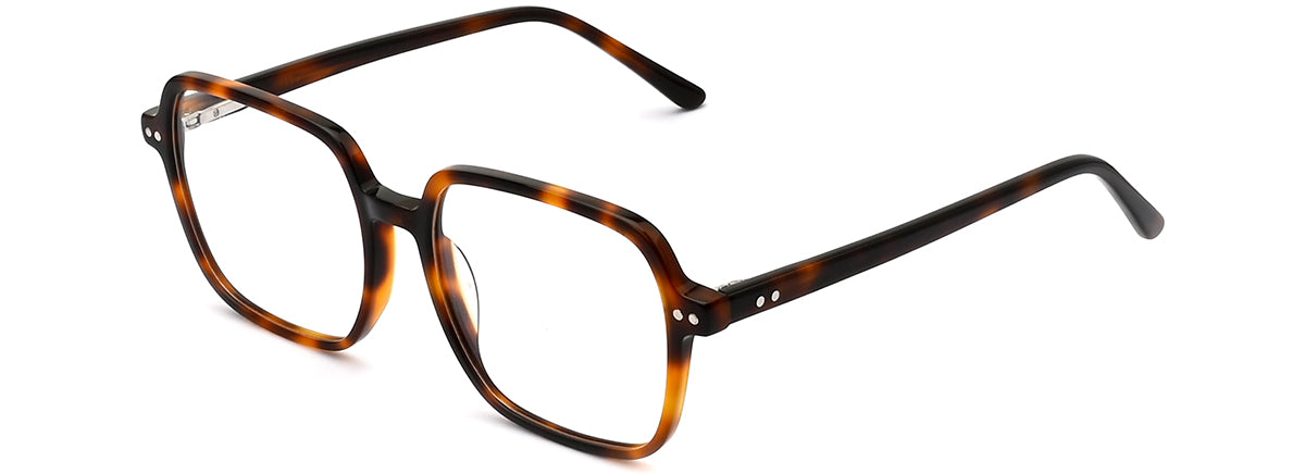 Vittorio FG1260 Square Eyeglasses Frame with Clip-On Sunglasses
