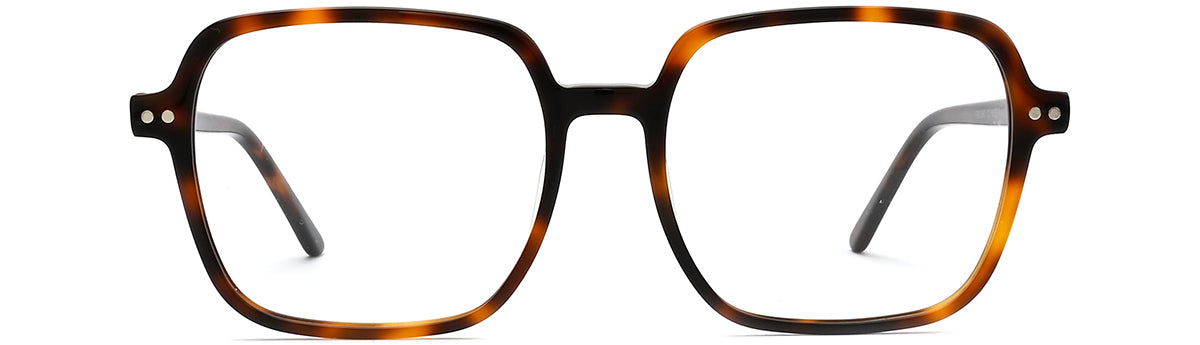 Vittorio FG1260 Square Eyeglasses Frame with Clip-On Sunglasses