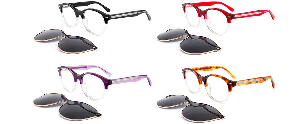 Clip-on eyeglasses frame