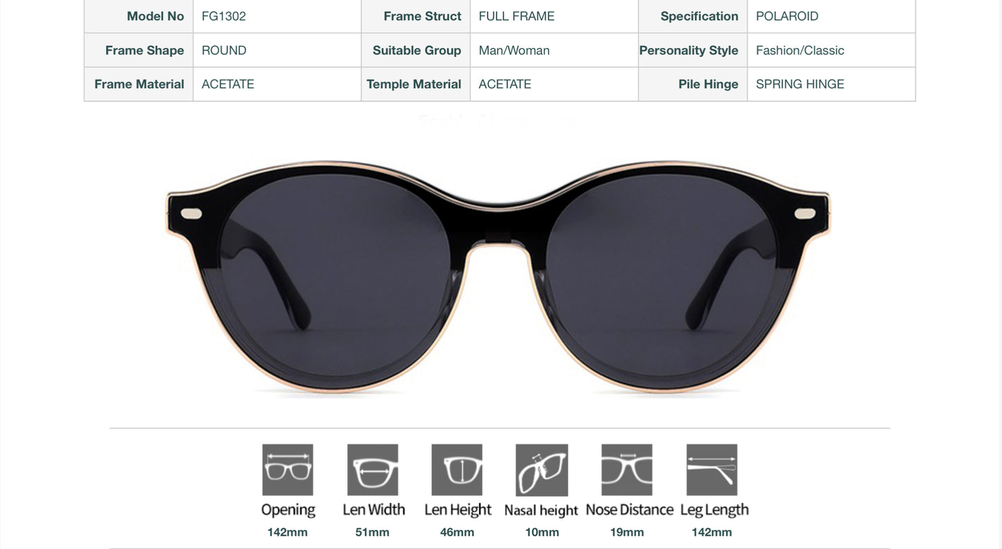 Clip-on eyeglasses frame