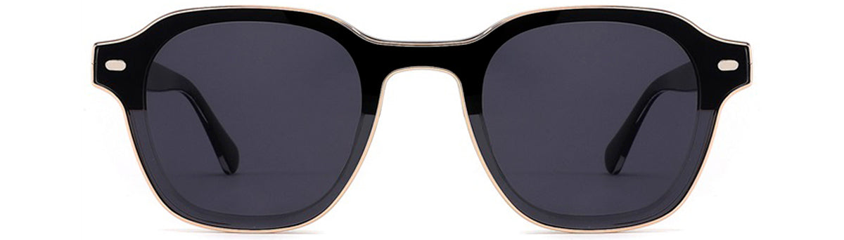 Vittorio Clip-On Oval Eyeglasses Frame