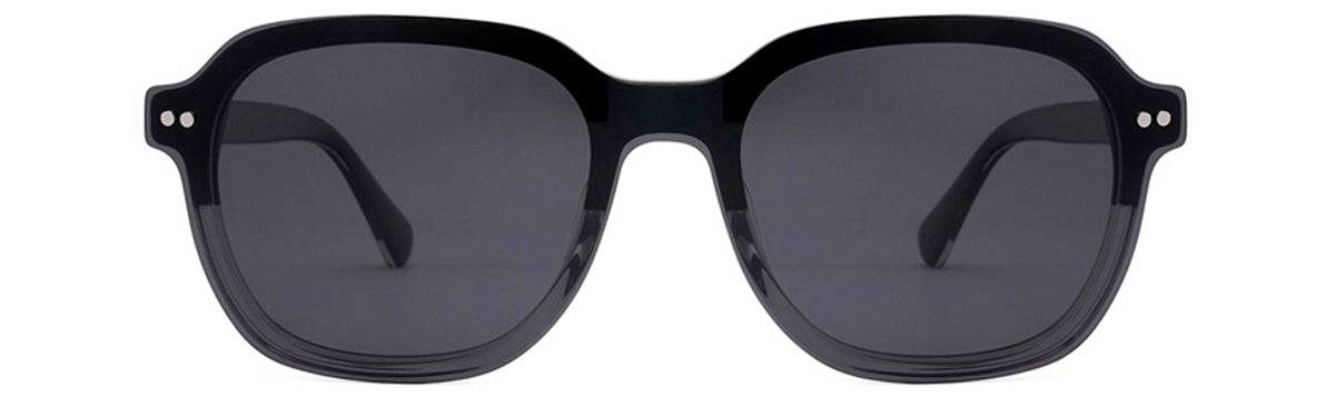 Vittorio FG1307 Square Eyeglasses Frame with Clip-On Sunglasses