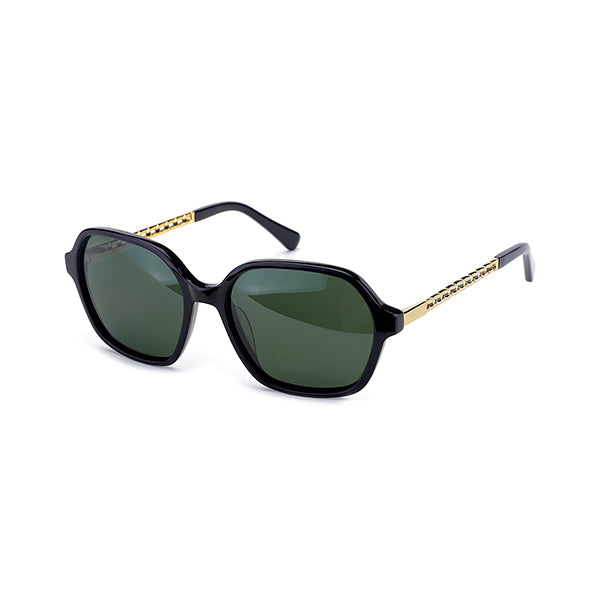 Vittorio MB1333S Polaroid Sunglasses - Oval Acetate Frame for Women
