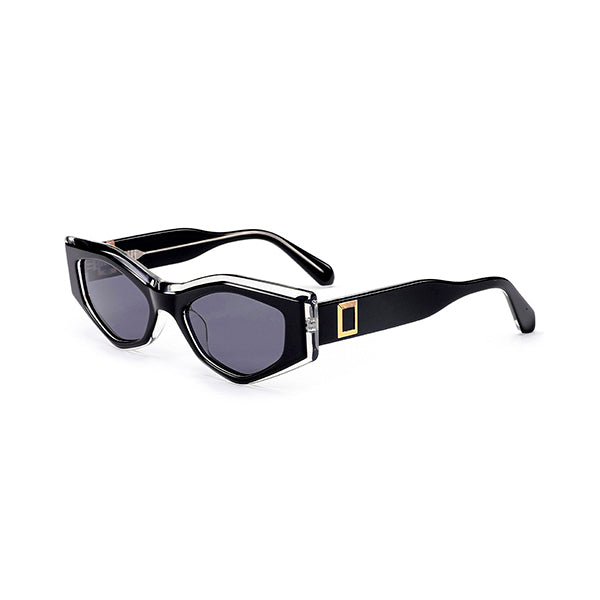 Vittorio MB1326S Polaroid Sunglasses - Polygon Acetate Frame for Women