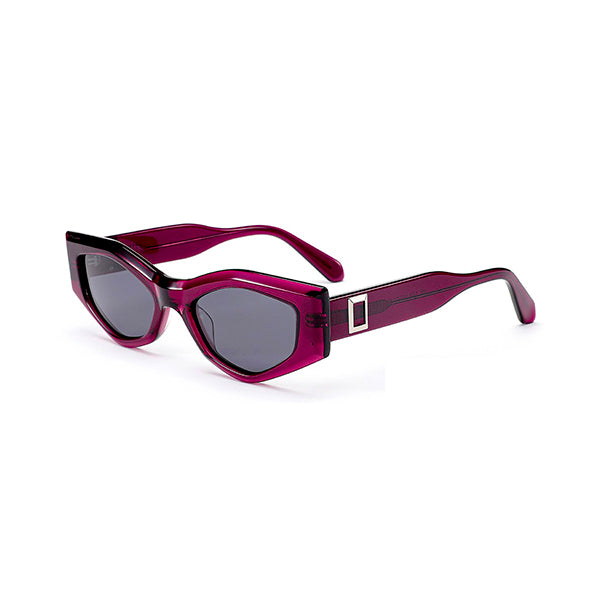 Vittorio MB1326S Polaroid Sunglasses - Polygon Acetate Frame for Women