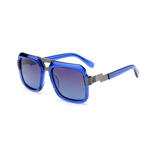 Vittorio MB1301S Square Sunglasses - Unisex Double Bridge Acetate Frames