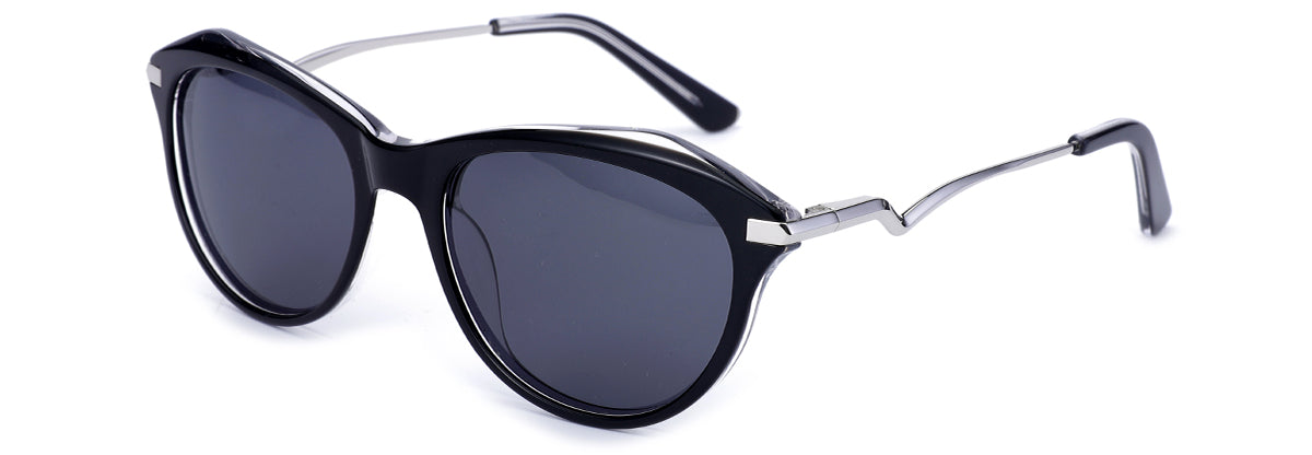 Vittorio MB1183S Oval Acetate Sunglasses for Women